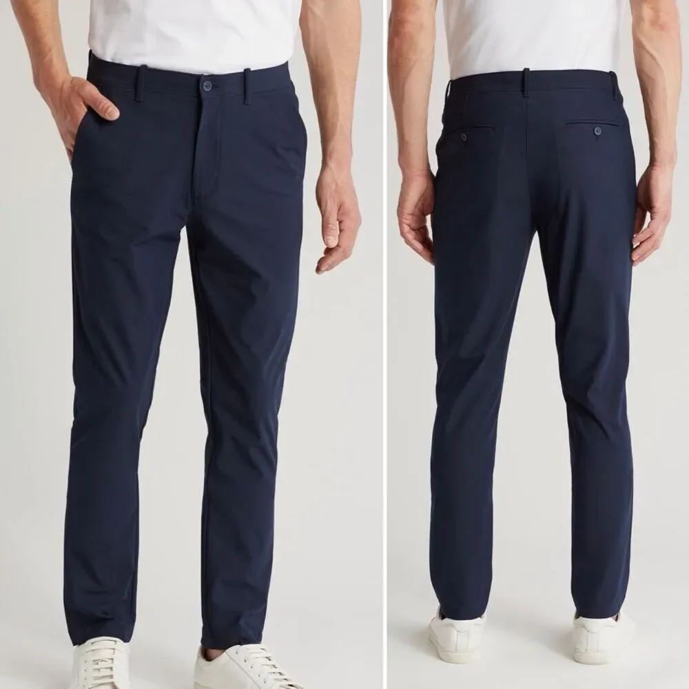 ORIGINAL PENGUIN Dark Sapphire (Navy Blue) Tech Knit Chino Pants-34x32